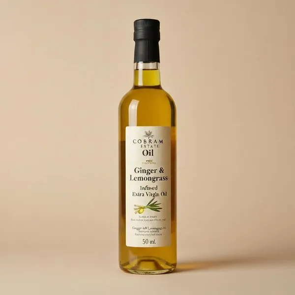 Oil, Ginger & Lemongrass Infused Extra Virgin Olive Oil, Cobram Estate