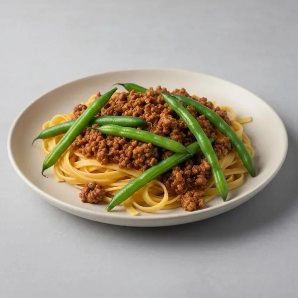 Pasta with Meat Sauce & Green Beans, Prepared Meal Delivery, ModifyHealth