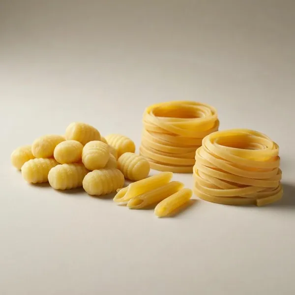 Pasta, gnocchi, gluten free (potato and rice), cooked