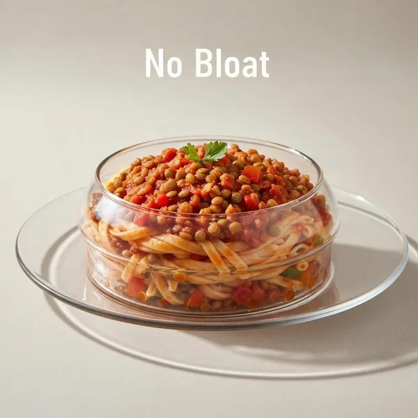 Pasta, Lentil & Vegetable Bolognese, Ready Meal, No Bloat
