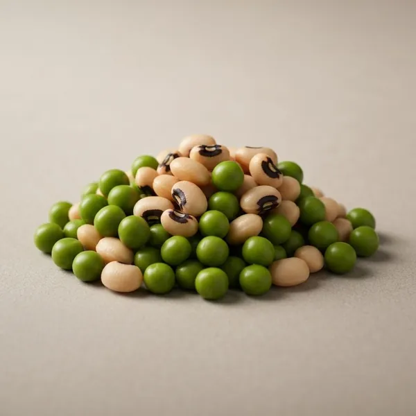 Pea / bean, black eyed, dried, boiled, drained