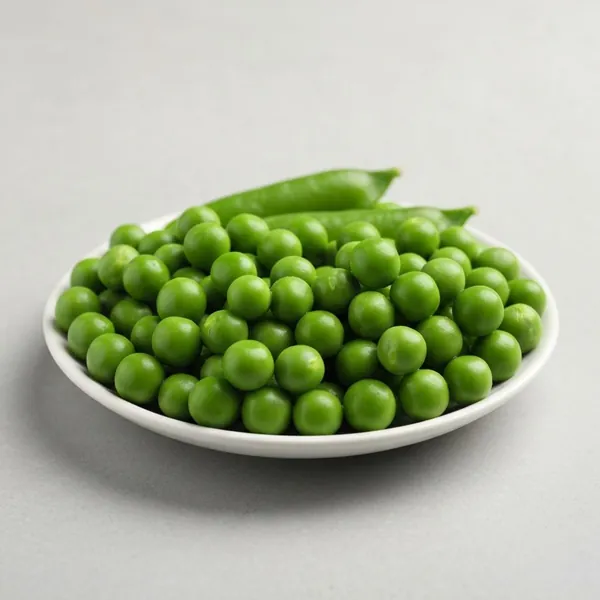 Peas, green, frozen, thawed