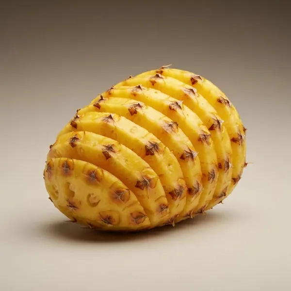 Pineapple, peeled, raw
