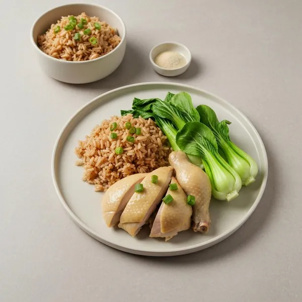 Poached Chicken with Aromatic Rice & Bok Choy, Prepared Meal Delivery, We Feed You