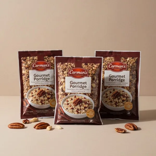 Porridge, Almond, Pecan &Hazelnut, Gourmet Porridge Sachets, Carman's