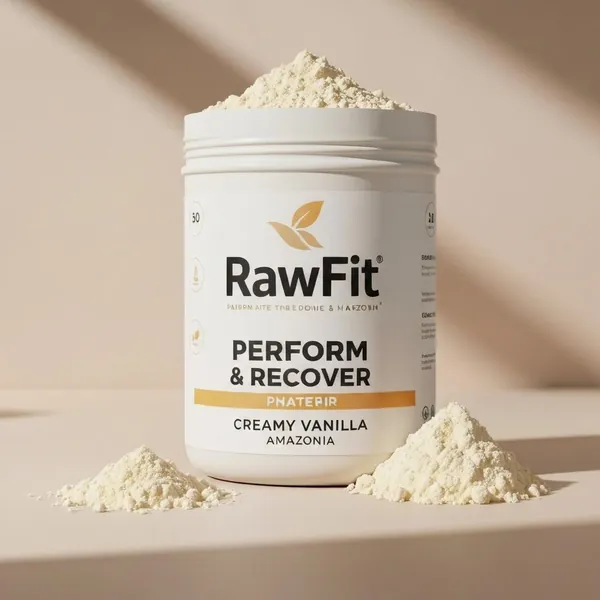 Protein powder, RawFit Perform & Recover, Creamy Vanilla, Amazonia