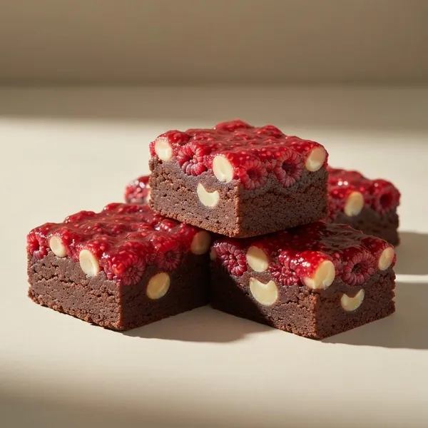 Raspberry & Macadamia Nut Brownies, Prepared Meal Delivery, We Feed You