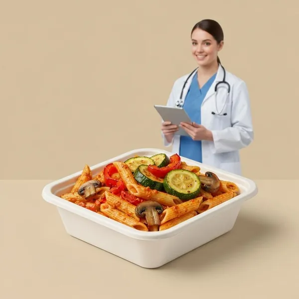 Red Pesto & Roasted Vegetable Penne, Prepared Meal Delivery, Field Doctor