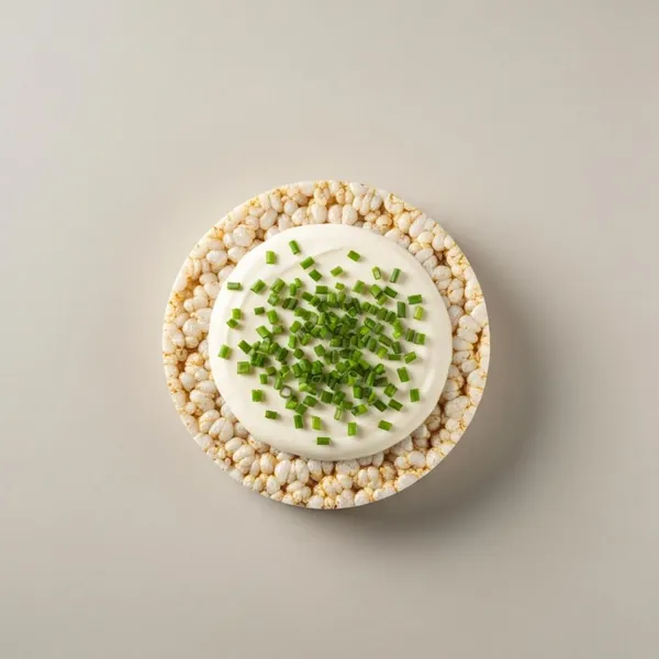 Rice cake, flavoured, sour cream chives