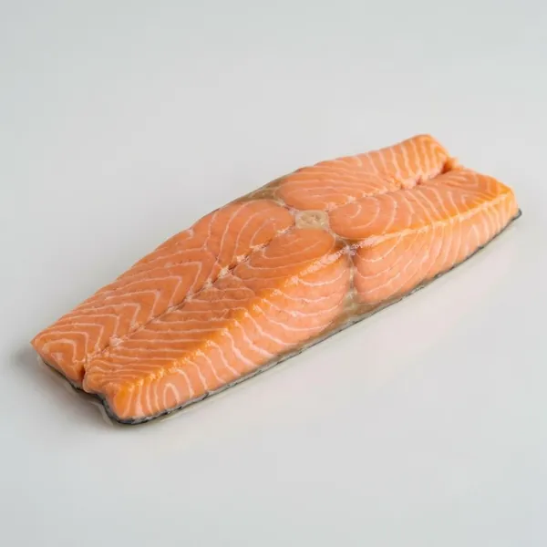 Salmon, plain, canned in brine, drained