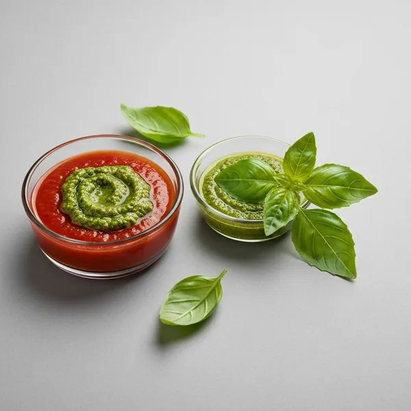 Sauce, pesto, basil