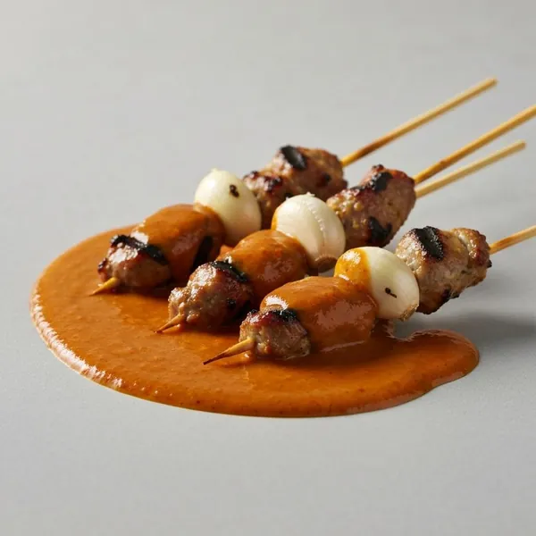 Sauce, satay (contains garlic)