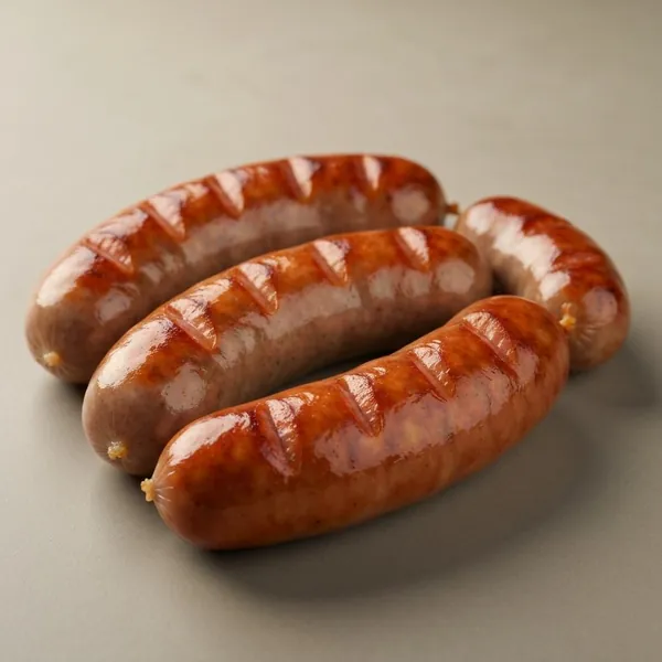 Sausage, German Bratwurst, cooked