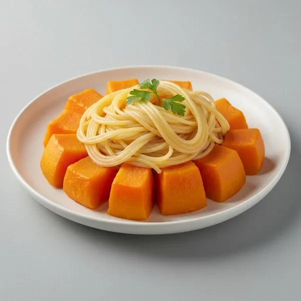 Squash, spaghetti, peeled, cooked