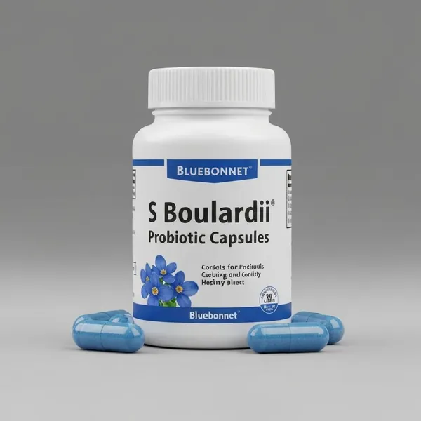 Supplement capsule, S Boulardii Probiotic Capsules, Bluebonnet