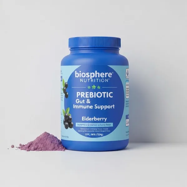 Supplement powder, Prebiotic Gut & Immune Support, Elderberry, Biosphere Nutrition