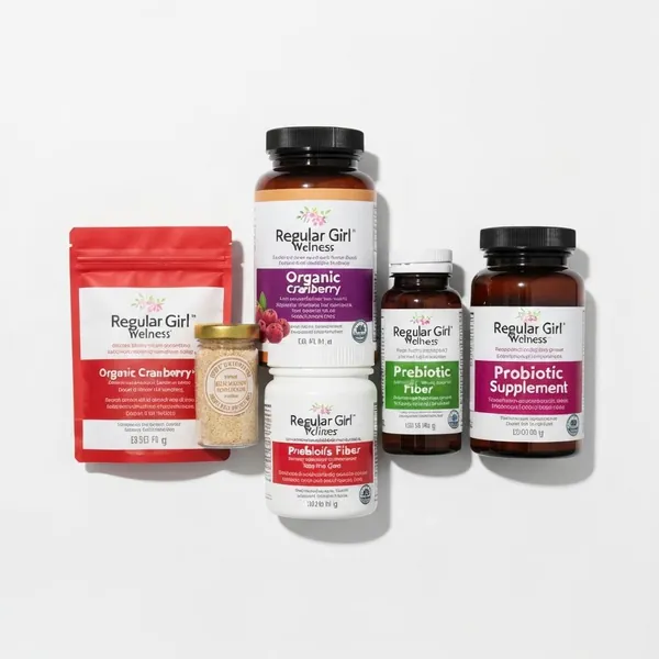 Supplement powder, Regular Girl® Wellness, Organic Cranberry, Prebiotic Fiber and Probiotic Supplement