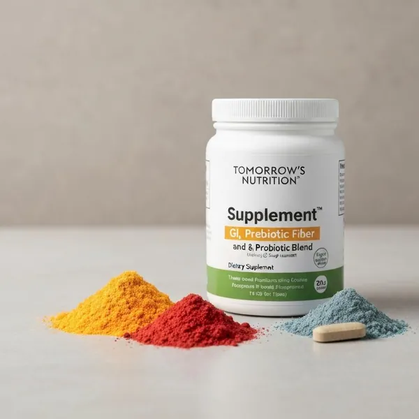 Supplement powder, SunFiber® GI, Prebiotic Fiber and Probiotic Blend, Tomorrow's Nutrition