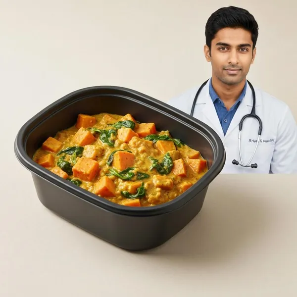 Sweet Potato & Spinach Korma, Prepared Meal Delivery, Field Doctor