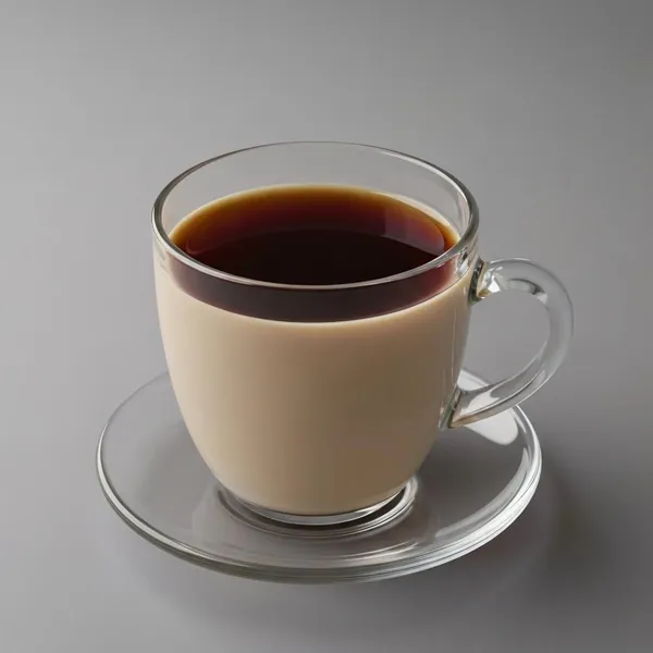 Tea, black, strong, soy milk (soy beans)