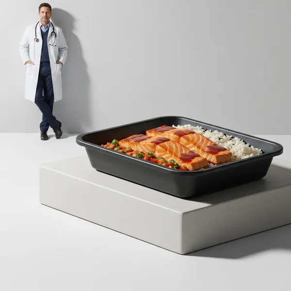 Teriyaki Salmon & Whole Grain Rice, Prepared Meal Delivery, Field Doctor