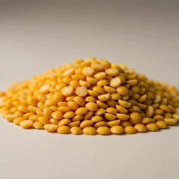 Toor Dal / Turdal (split yellow pigeon pea), dried, boiled, drained