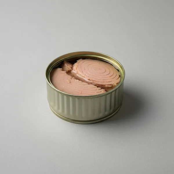 Tuna, plain, canned in brine, drained