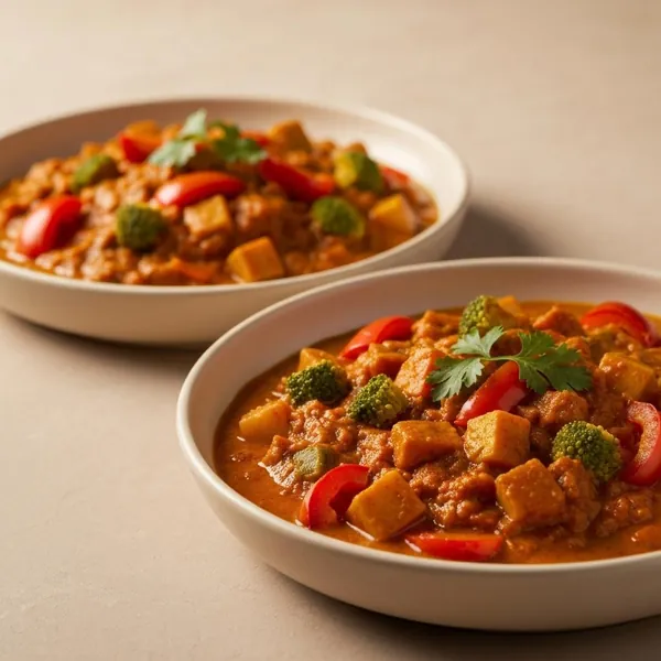 Veggie Curry, Prepared Meal Delivery, Gut Feelings