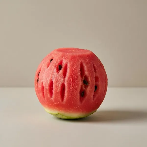 Watermelon, seedless, peeled, raw