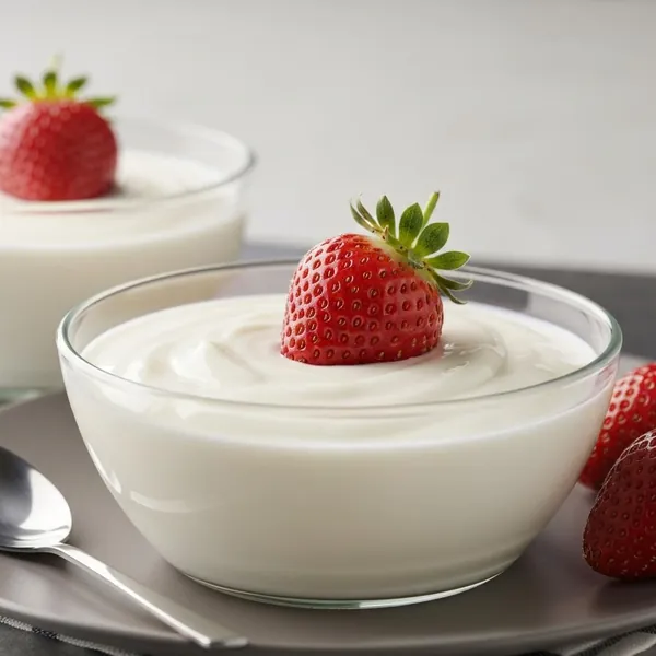 Yoghurt, strawberry, lactose free, regular fat